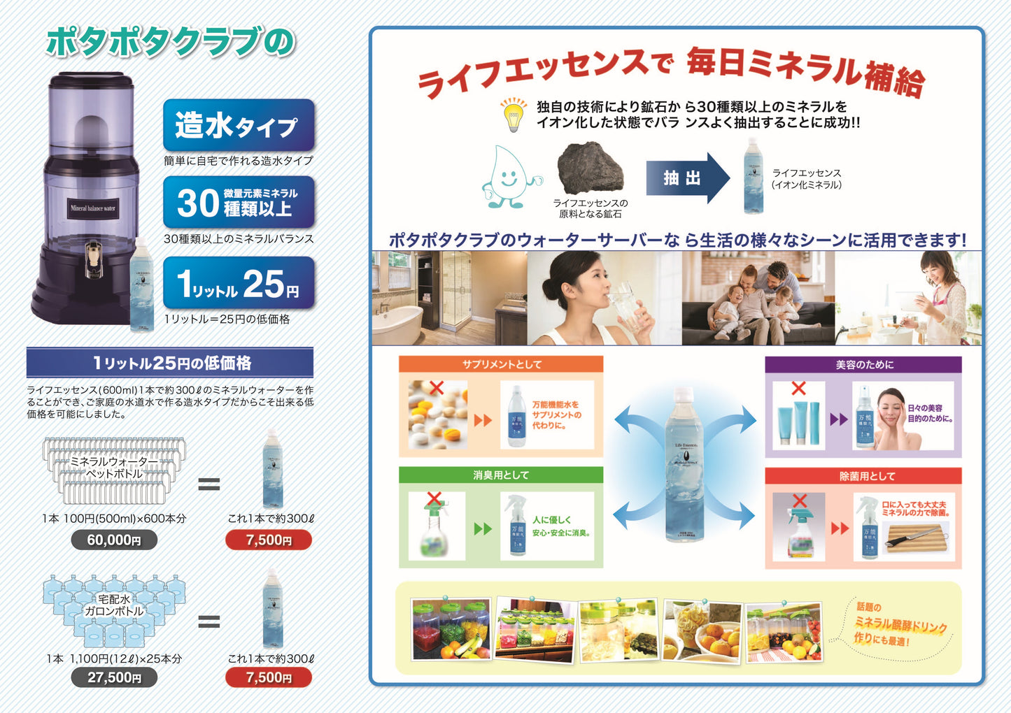 ポタポタクラブ三つ折りパンフレット【’24年9月改定】